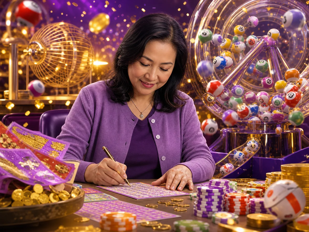Who meta888 is – lottery bingo violet illustration